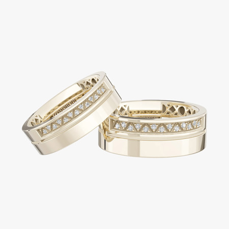 Ronika Diamond Matching Wedding Rings